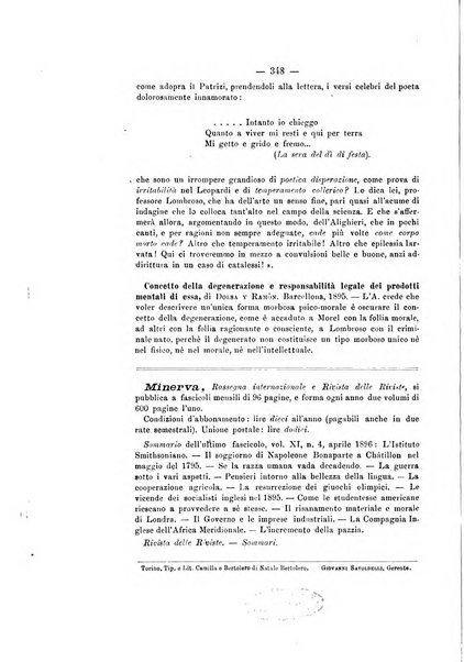 Archivio di psichiatria, scienze penali ed antropologia criminale per servire allo studio dell'uomo alienato e delinquente