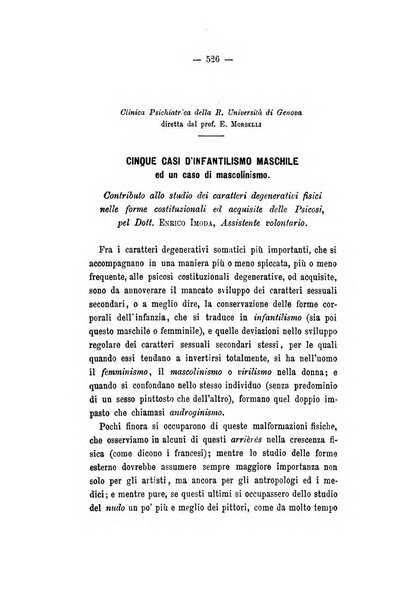 Archivio di psichiatria, scienze penali ed antropologia criminale per servire allo studio dell'uomo alienato e delinquente