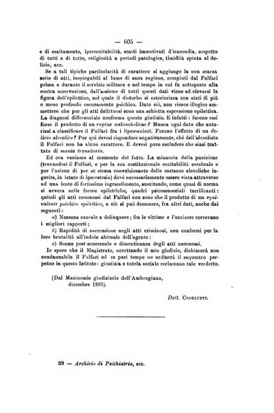 Archivio di psichiatria, scienze penali ed antropologia criminale per servire allo studio dell'uomo alienato e delinquente