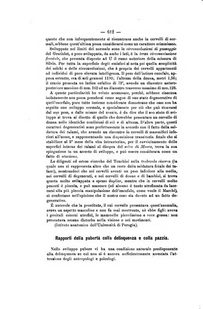 Archivio di psichiatria, scienze penali ed antropologia criminale per servire allo studio dell'uomo alienato e delinquente