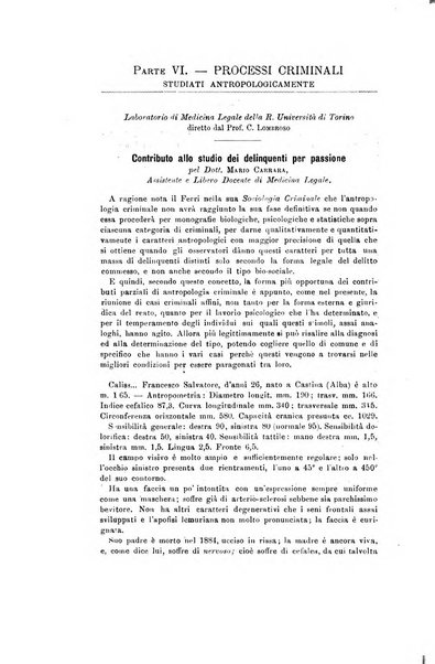 Archivio di psichiatria, scienze penali ed antropologia criminale per servire allo studio dell'uomo alienato e delinquente