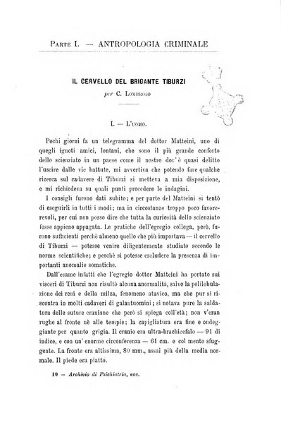 Archivio di psichiatria, scienze penali ed antropologia criminale per servire allo studio dell'uomo alienato e delinquente