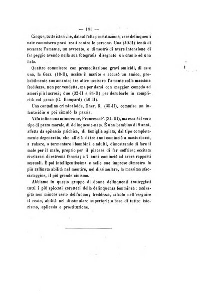 Archivio di psichiatria, scienze penali ed antropologia criminale per servire allo studio dell'uomo alienato e delinquente