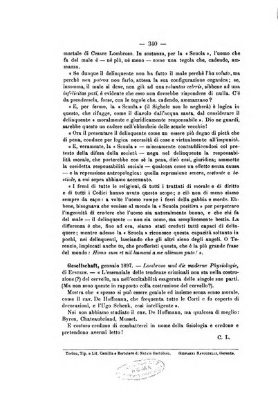 Archivio di psichiatria, scienze penali ed antropologia criminale per servire allo studio dell'uomo alienato e delinquente