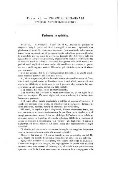 Archivio di psichiatria, scienze penali ed antropologia criminale per servire allo studio dell'uomo alienato e delinquente