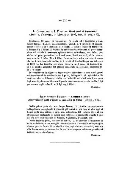 Archivio di psichiatria, scienze penali ed antropologia criminale per servire allo studio dell'uomo alienato e delinquente