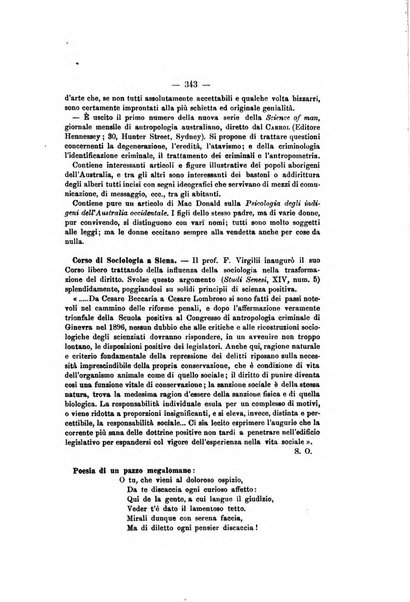 Archivio di psichiatria, scienze penali ed antropologia criminale per servire allo studio dell'uomo alienato e delinquente