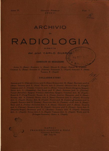 Archivio di radiologia