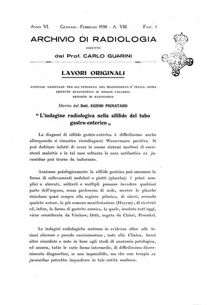 Archivio di radiologia