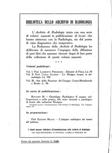 Archivio di radiologia