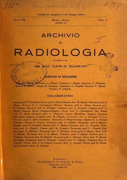 Archivio di radiologia