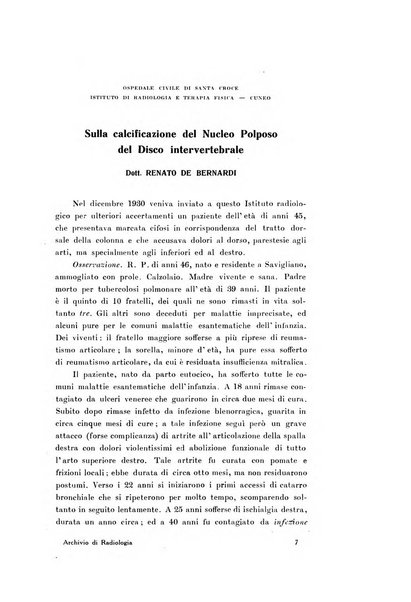 Archivio di radiologia