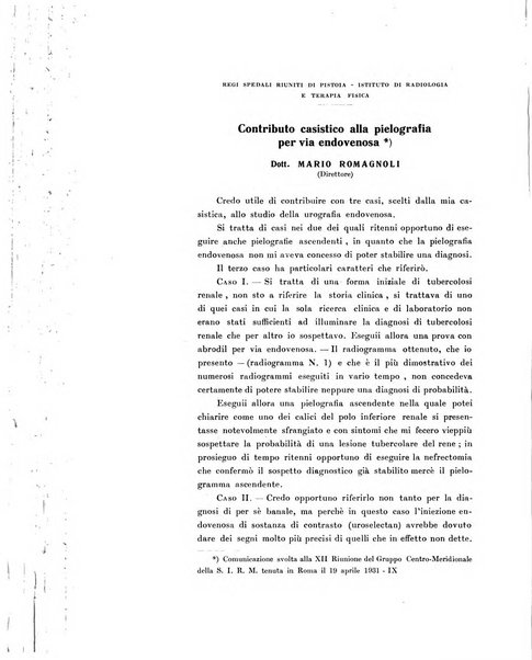 Archivio di radiologia