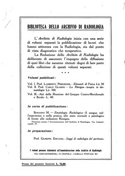 Archivio di radiologia