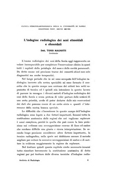 Archivio di radiologia