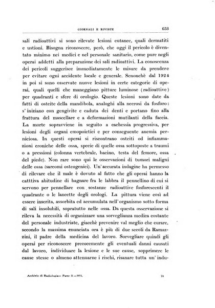 Archivio di radiologia