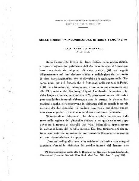 Archivio di radiologia