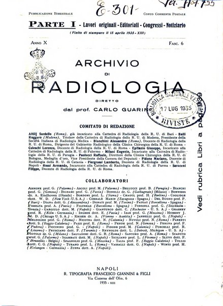 Archivio di radiologia