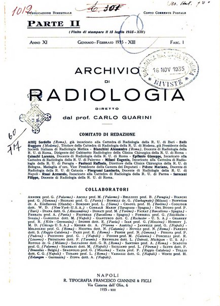 Archivio di radiologia