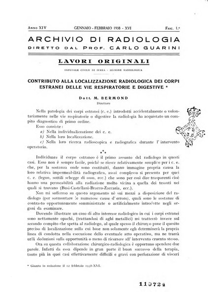 Archivio di radiologia