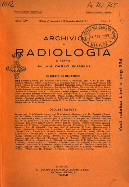 Archivio di radiologia