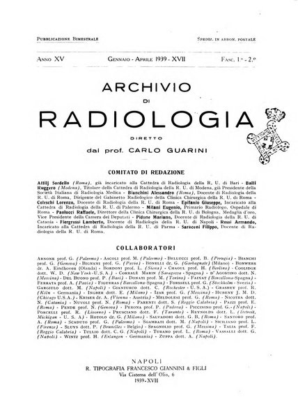 Archivio di radiologia