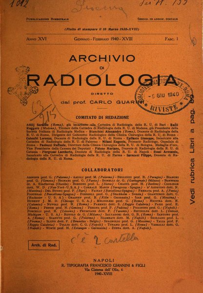 Archivio di radiologia