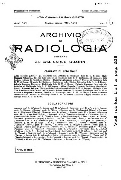 Archivio di radiologia