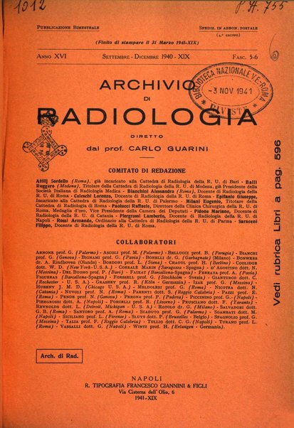 Archivio di radiologia