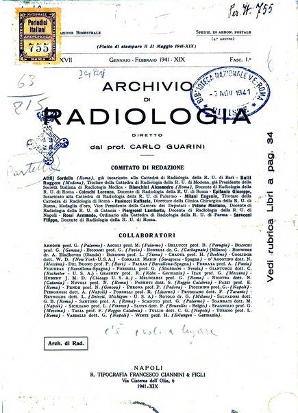 Archivio di radiologia