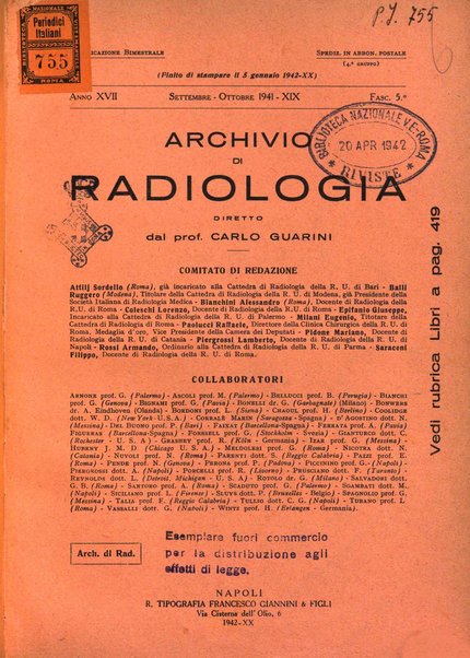 Archivio di radiologia