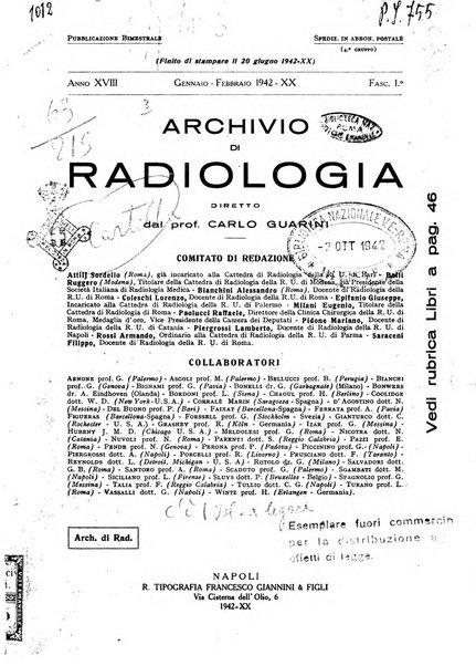 Archivio di radiologia