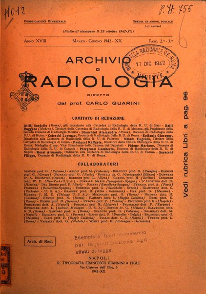 Archivio di radiologia