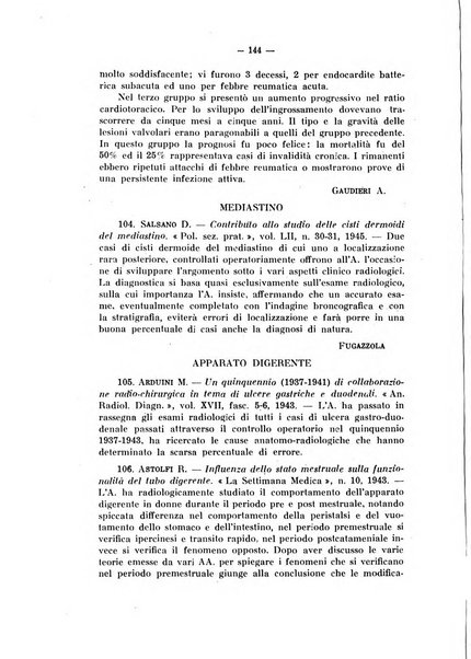 Archivio di radiologia