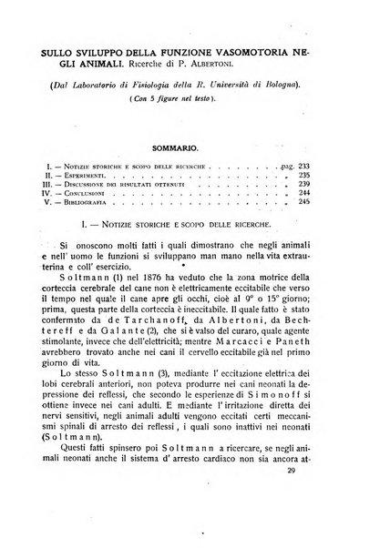 Archivio di scienze biologiche