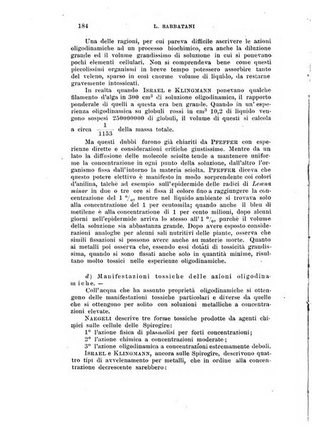 Archivio di scienze biologiche