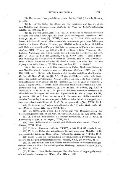 Archivio di scienze biologiche