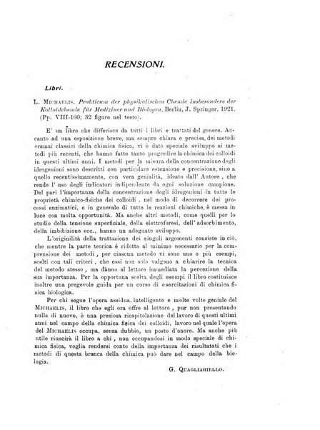 Archivio di scienze biologiche