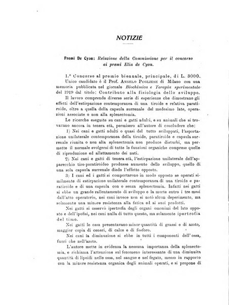 Archivio di scienze biologiche