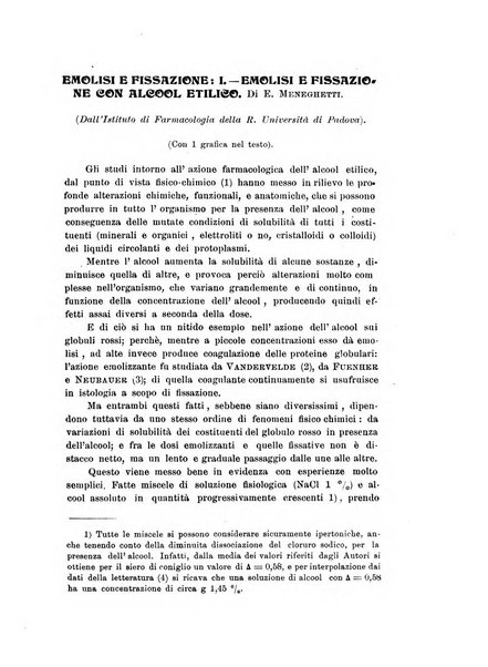 Archivio di scienze biologiche