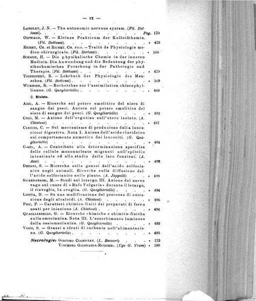 Archivio di scienze biologiche