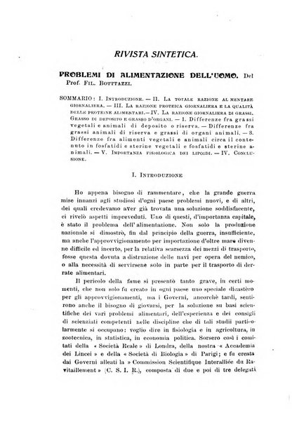 Archivio di scienze biologiche