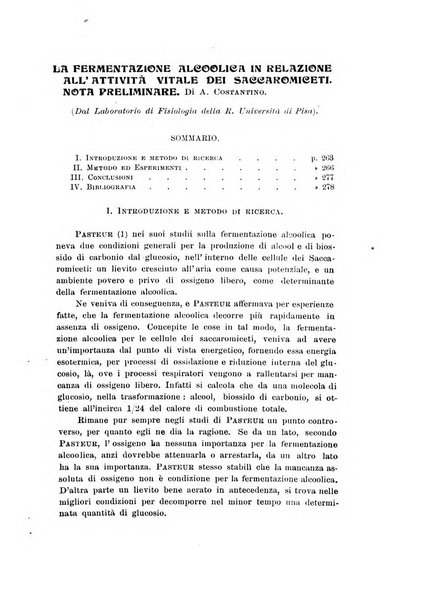 Archivio di scienze biologiche