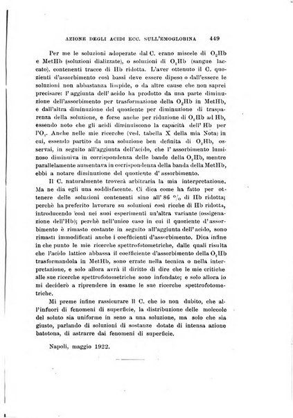 Archivio di scienze biologiche