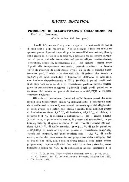 Archivio di scienze biologiche