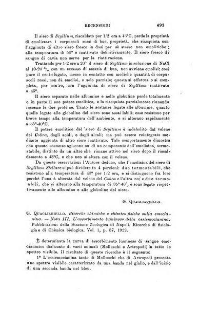 Archivio di scienze biologiche