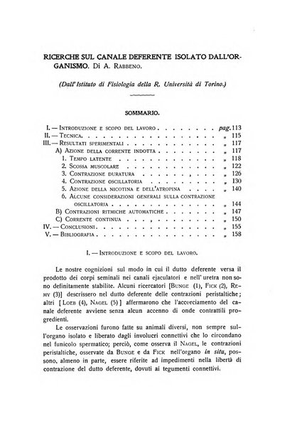 Archivio di scienze biologiche