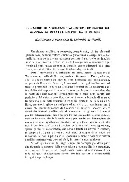 Archivio di scienze biologiche