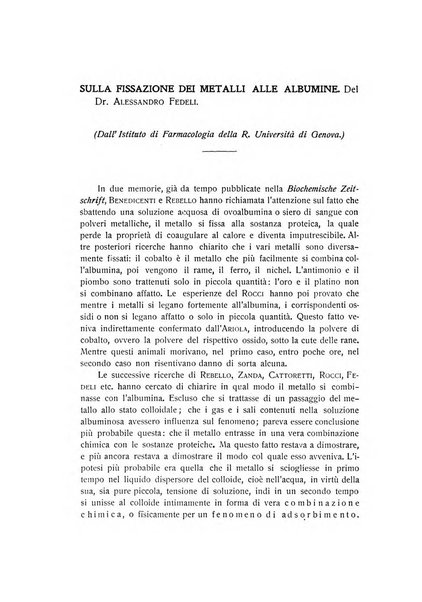 Archivio di scienze biologiche