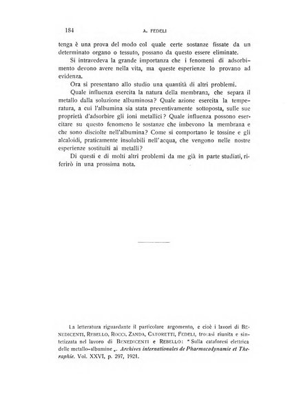 Archivio di scienze biologiche